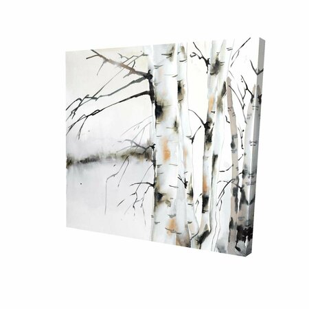 FONDO 32 x 32 in. Winter Birches-Print on Canvas FO2790223